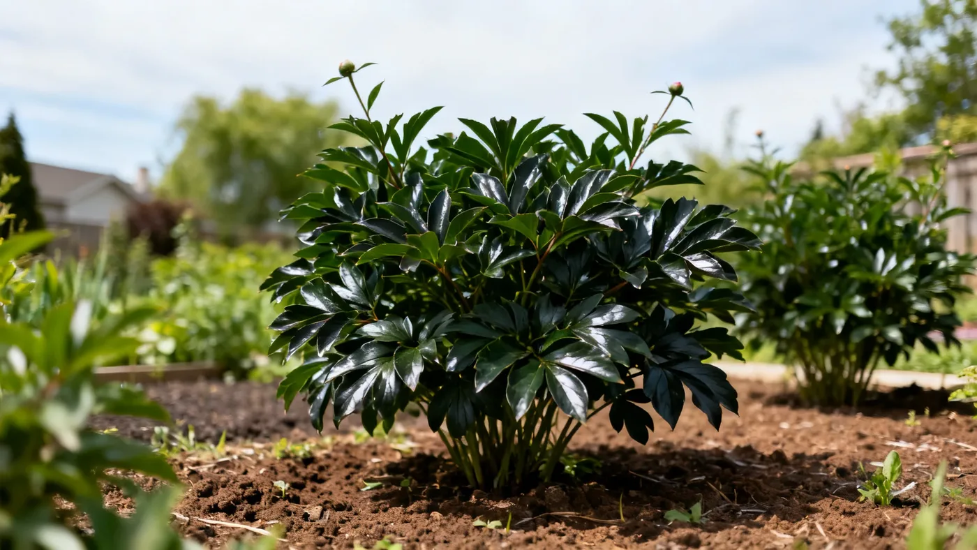 Propagating Sarah Bernhardt Peony by Division